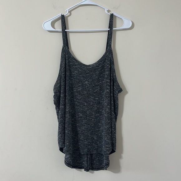 No Boundaries Junior’s Rib Knit Tie Front Grey Tank Top Size XXL - Picture 7 of 7